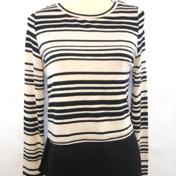 APT.P Bottom Chiffon Ruffle Sweater S - Picture 1 of 8